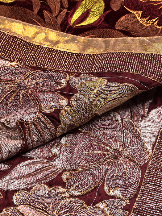 Exclusive Range Pashmina Velvet Embroidery Shawls For Ladies-BR747