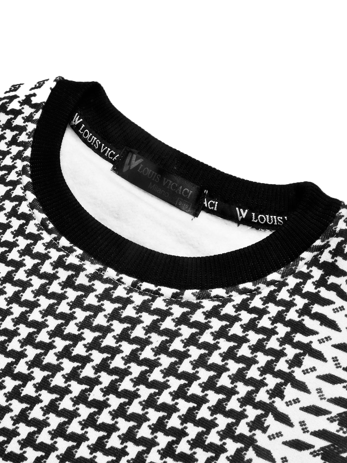Louis Vicaci Fleece Sweatshirt For Kids-White with Allover Print-BR1202