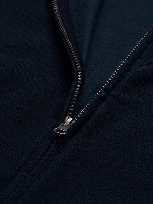 Louis Vicaci Stylish Zipper Mock Neck For Men-Dark Navy-BR819