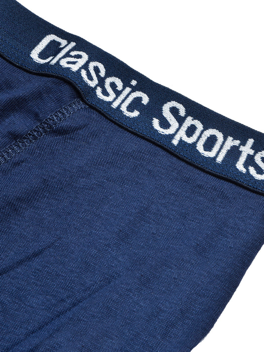 Classic Sport Single Jersey Boxer Brief For Men-Navy-BR772