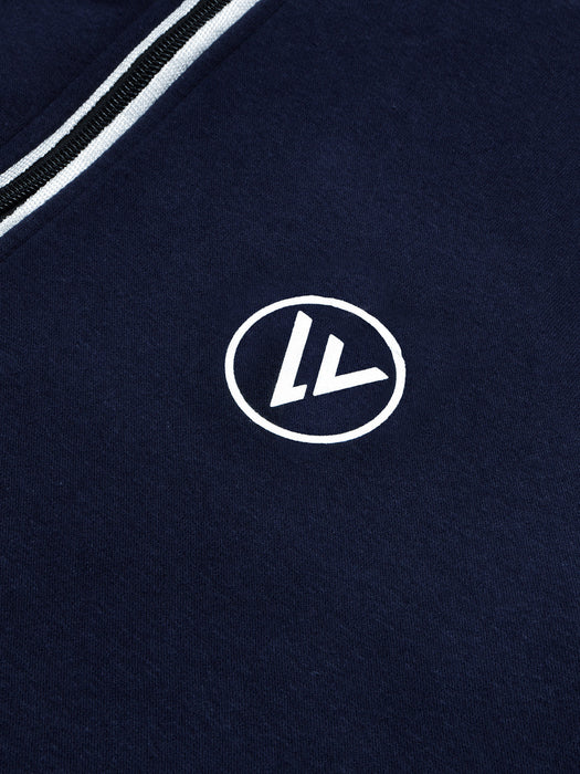 Louis Vicaci Fleece Zipper Tracksuit For Men-Dark Navy-BR830