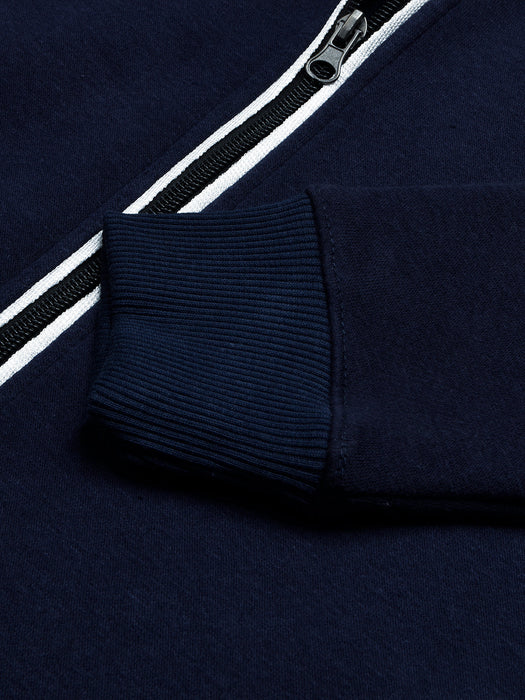 Louis Vicaci Fleece Zipper Tracksuit For Men-Dark Navy-BR830