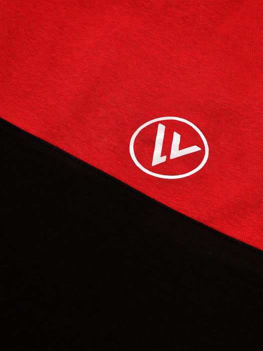 Louis Vicaci Fleece Sweatshirt For Men-Black with Red-BR834
