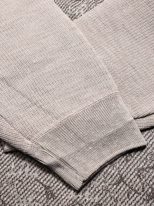 Louis Vicaci Full Sleeve Wool Sweater For Men-Skin Melange-BR1069