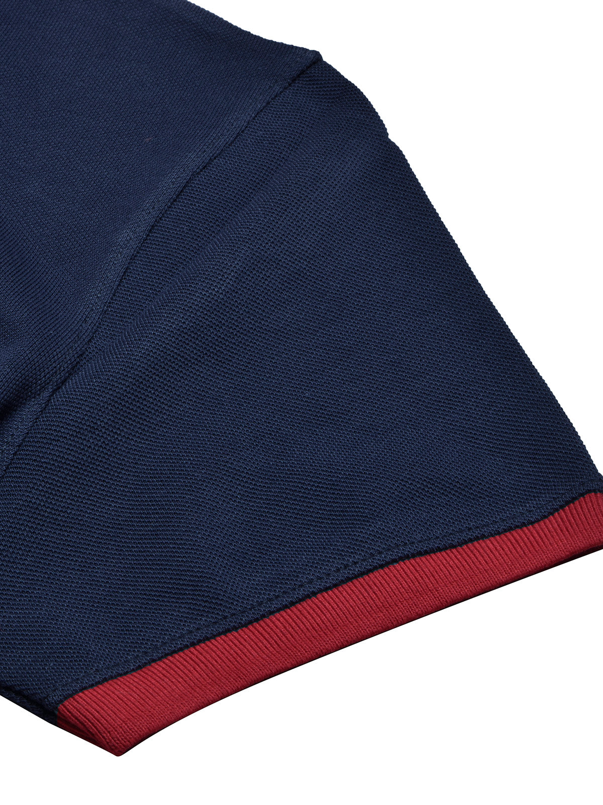 PRL Stylish Pique Summer Polo For Men-Navy Red Aplic-BR12978