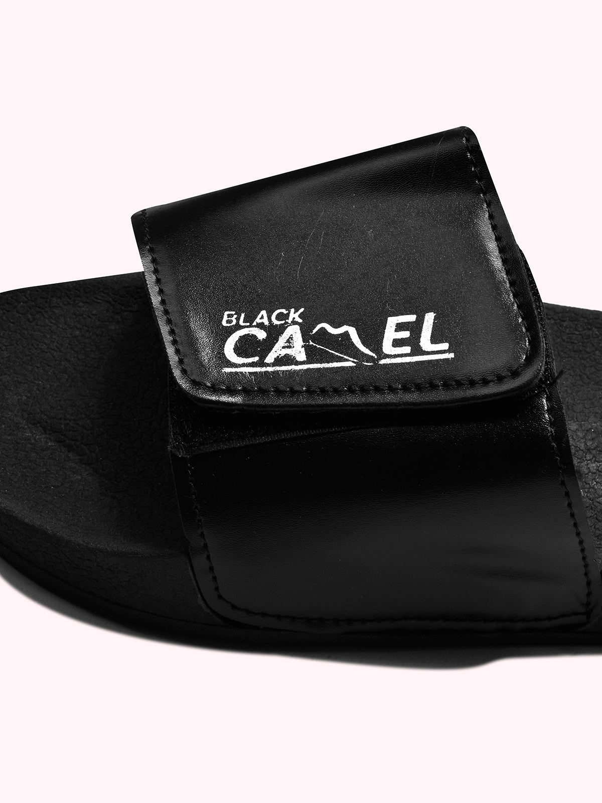 Black Camel Men's Soft Slides-Black-BR786