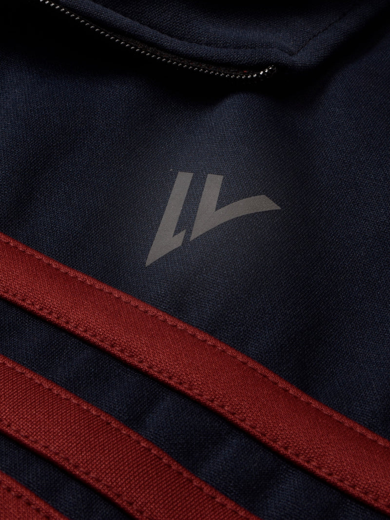 Louis Vicaci Lightning Flash Training Tracksuit For Men-Navy & Maroon-RT1144