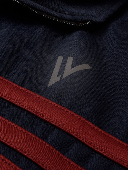 Louis Vicaci Lightning Flash Training Tracksuit For Men-Navy & Maroon-RT1144