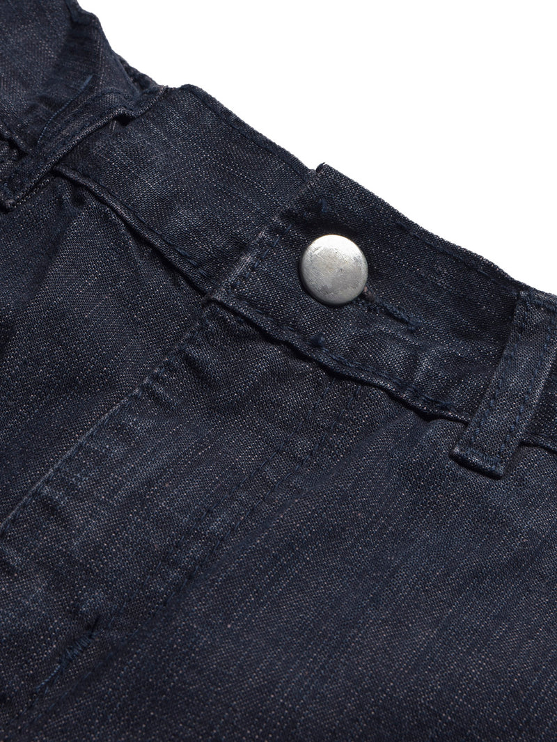 Bhs Non Stretch Denim For Men-Navy Melange-BR13677