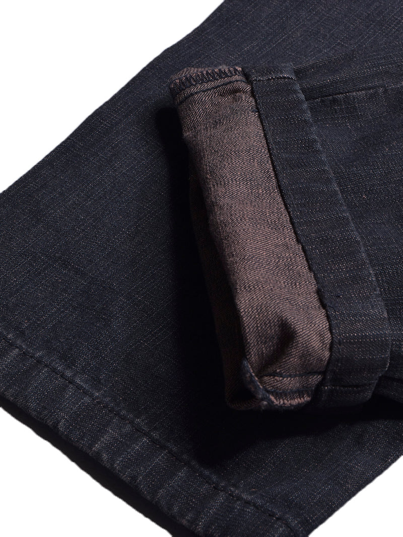 Bhs Non Stretch Denim For Men-Navy Melange-BR13677