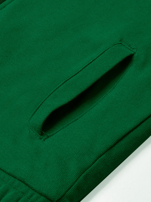 Louis Vicaci Fur Sleeveless Zipper Mock Neck Jacket For Men-Green-RT1166