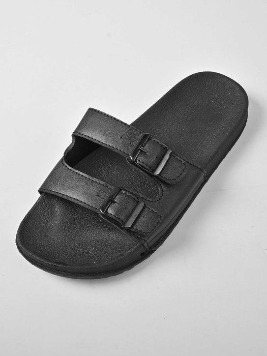 Men Premium Design Formal Slides-Black-RT2079