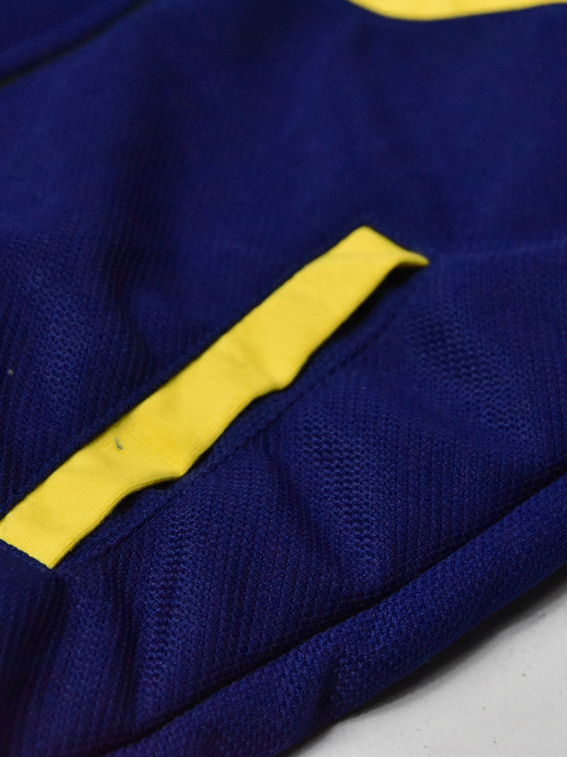 Mango Stylish Inner Fur Zipper Hoodie For Kids-Yellow & Royal Blue-BR964
