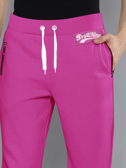 Drift King Regular Fit Fleece Trouser For Men-Magenta-BR14744
