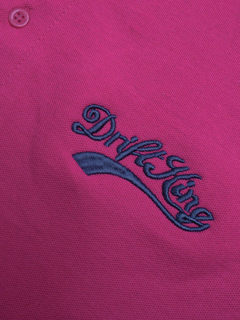 Drift King Summer Polo Shirt For Men-Magenta With Navy-BR13138