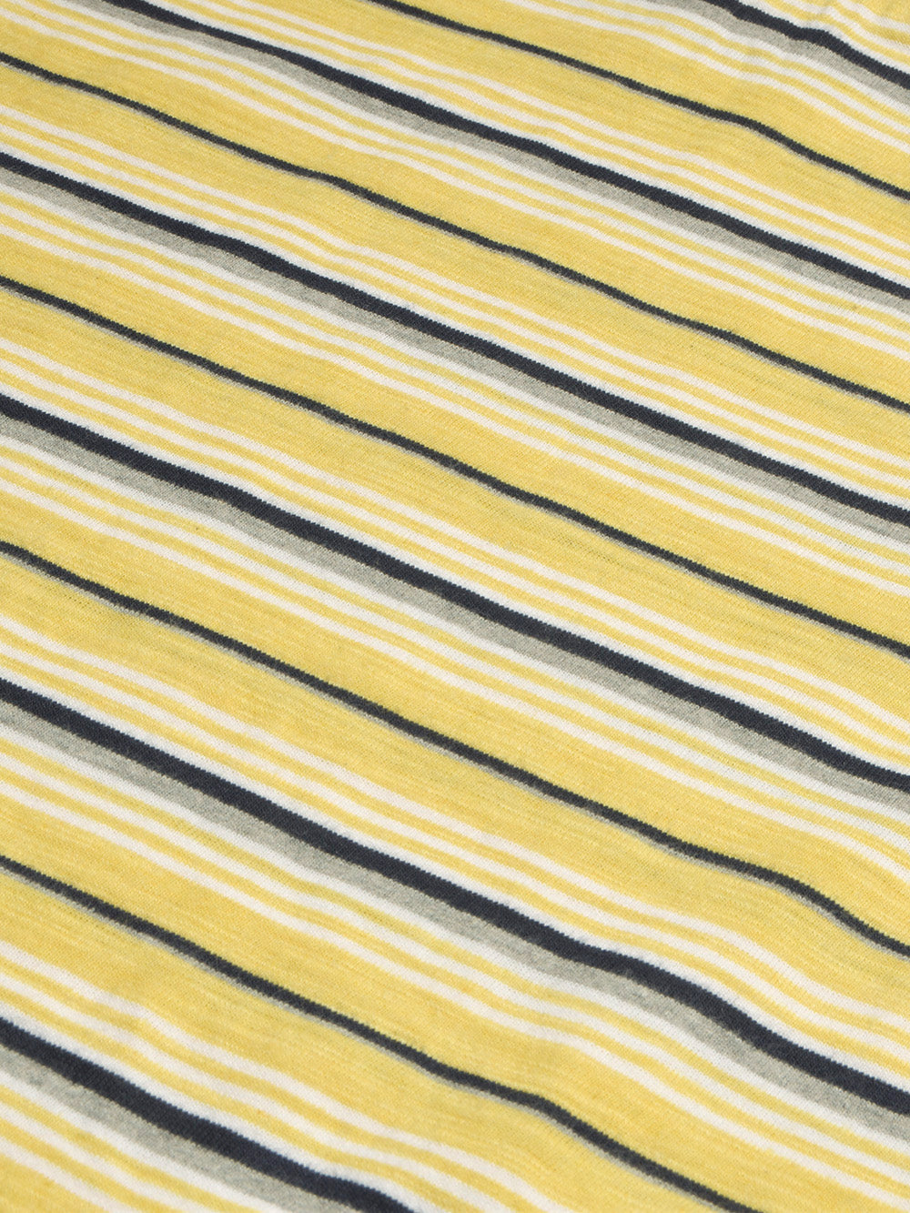 FF Single Jersey Crew Neck Tee Shirt For Men-Yellow with Stripe-BR13295