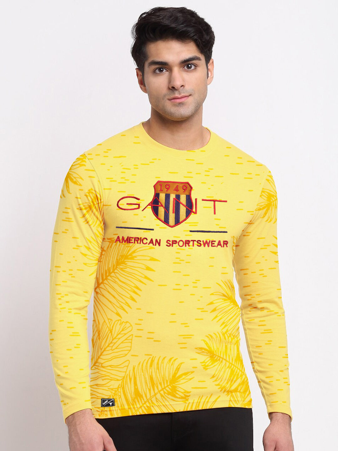 Giants 1949 Long Sleeve Tee Shirt For Men-Yellow-BR13443