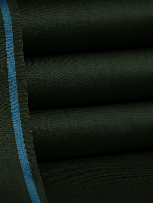Soft Denizli Wool Unstitched Fabric For Winter-Green-BR1009