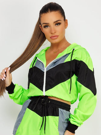 Rising Lightweight Festival Short Jacket For Ladies-Neon Green-RT2570
