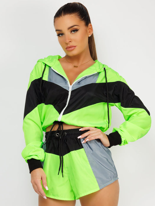 Rising Lightweight Festival Short Jacket For Ladies-Neon Green-RT2570