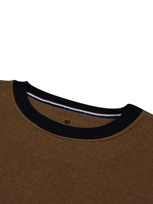 Gucci Fleece Funky Style Sweatshirt For Men-Brown with Black-BR14446