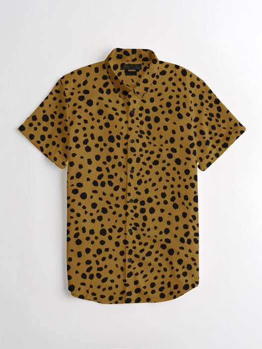 Oxen Nexoluce Premium Slim Fit Casual Shirt For Men-Allover Print-SP6632