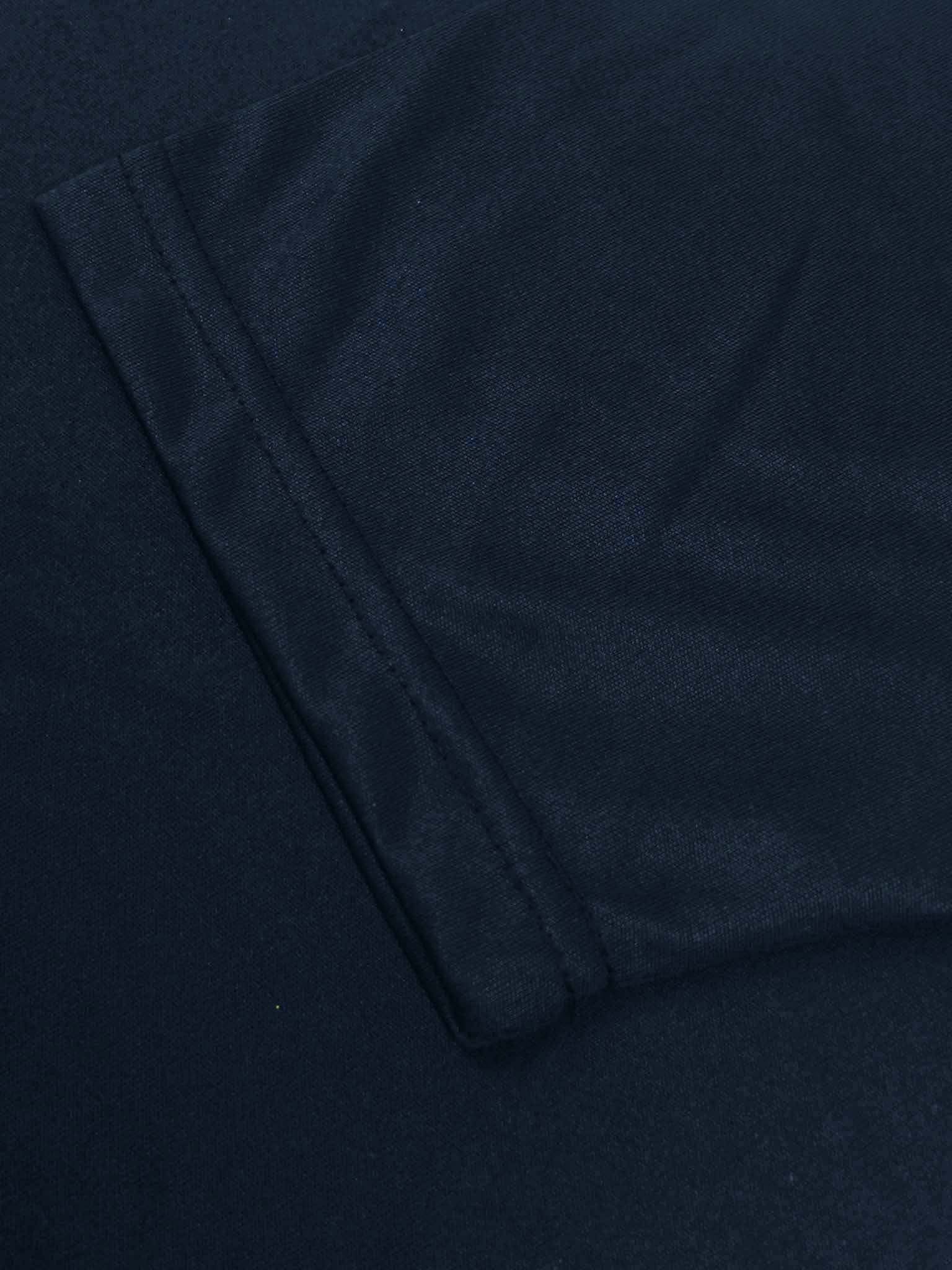 Half Sleeve Crew Neck Sports Tee Shirt For Men-Navy-BR13704