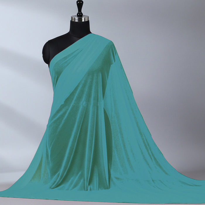 Imported Net Dupatta-Aqua Blue