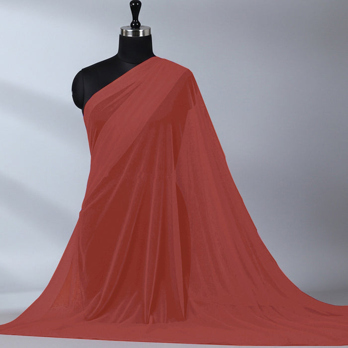 Imported Net Dupatta-Dark Coral Pink