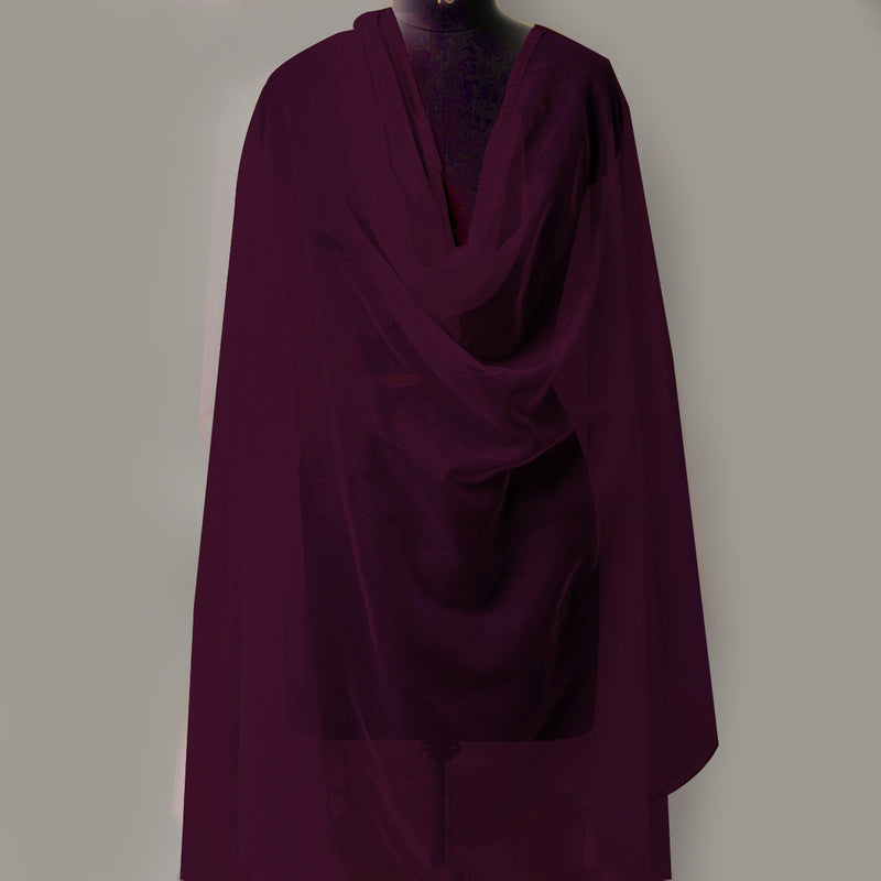 Imported Net Dupatta-Indigo