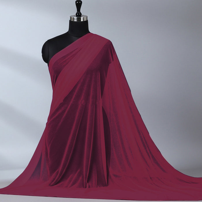Imported Net Dupatta-Maroon