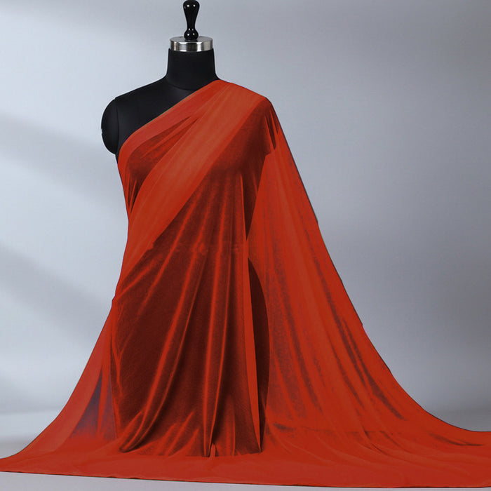 Imported Net Dupatta-Orange