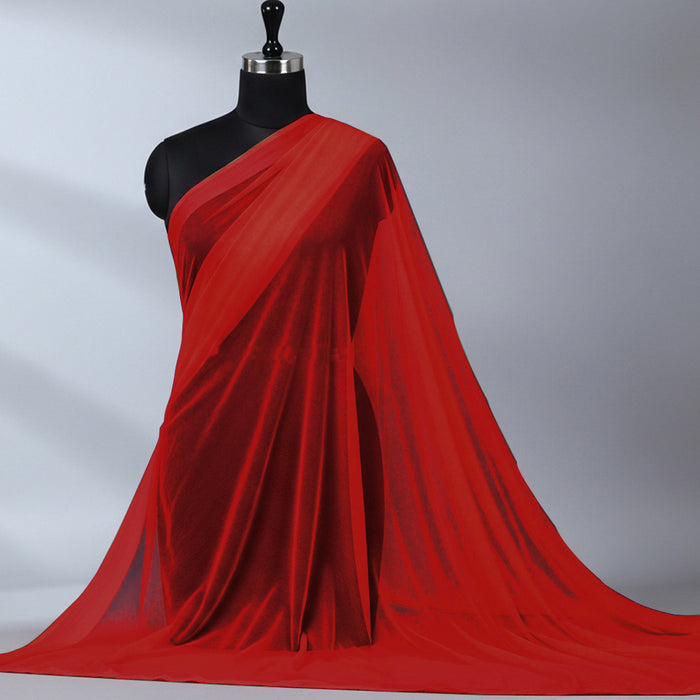 Imported Net Dupatta-Red