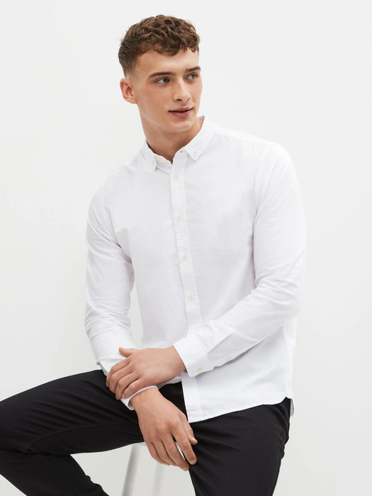 JAMCLO Premium Casual Shirt For Men-White-BR15706