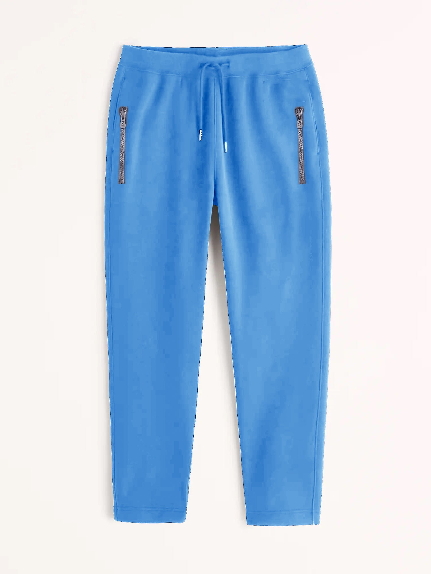 Drift King Regular Fit Zipper Fleece Jogger Trouser For Men-Cyan Blue-BE15392