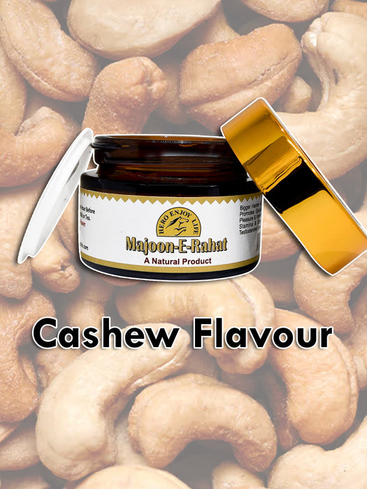 Hero Enjoy Life Majoon-e-Rahat (Cashew Flavour) Natural & Organic Majoon For Health-LV396