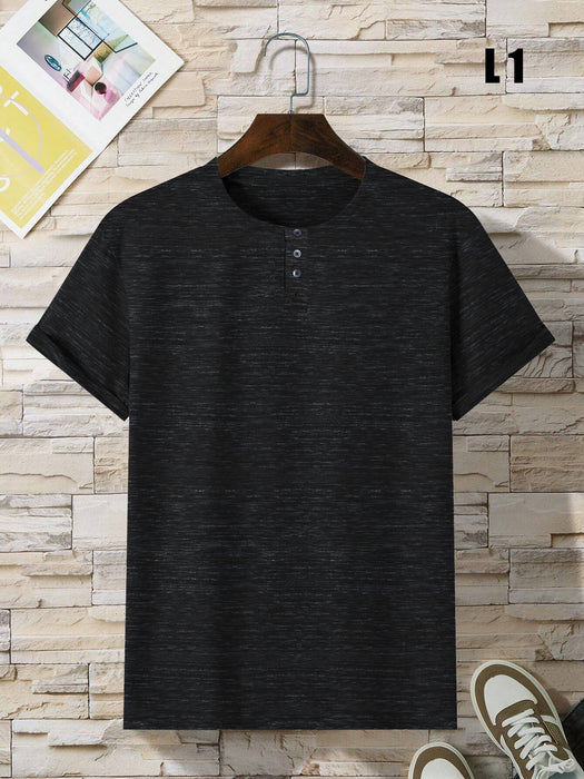 Premium Quality Single Jersey Crew Neck Tee Shirt For Men-BR13891