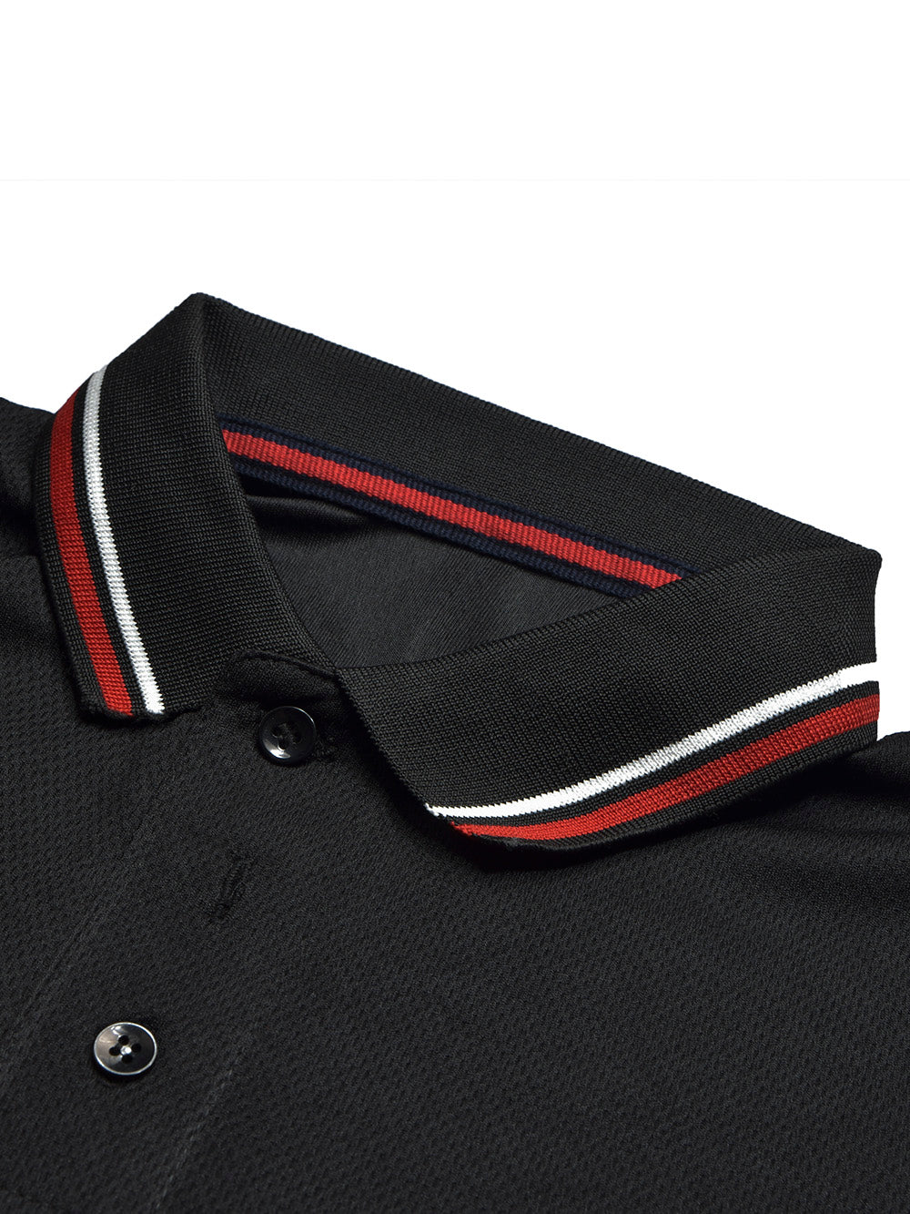 Summer Dry Fit Polo Shirt For Men-Black-BE1342/Rt022