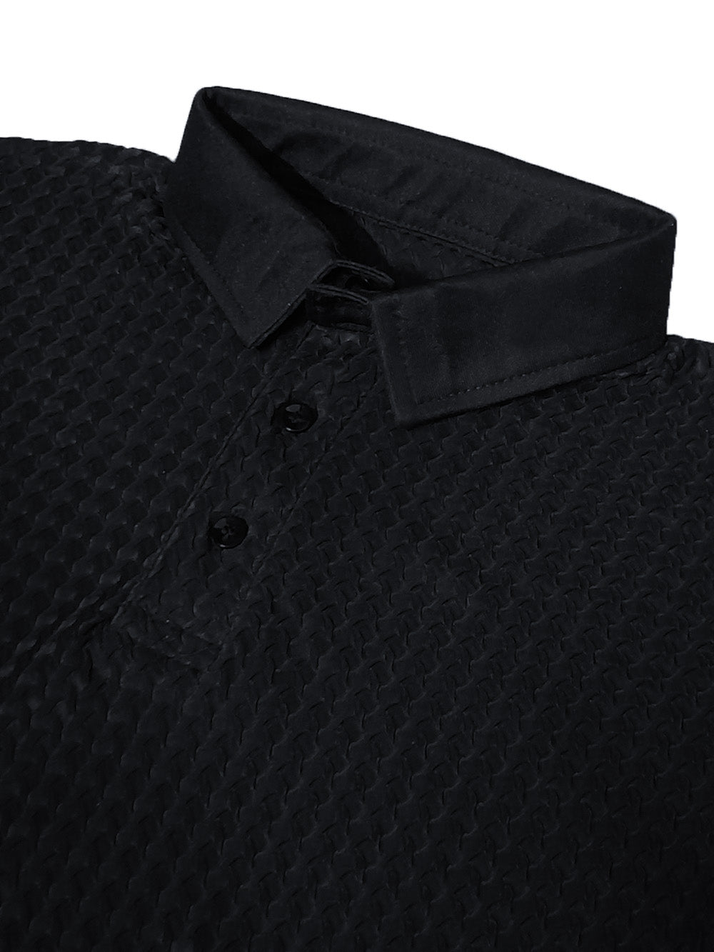 Summer Dry Fit Polo Shirt For Men-Black-BE1342/Rt009