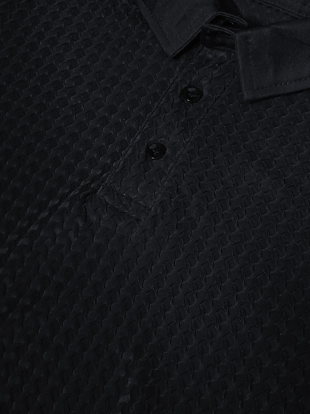 Summer Dry Fit Polo Shirt For Men-Black-BE1342/Rt009