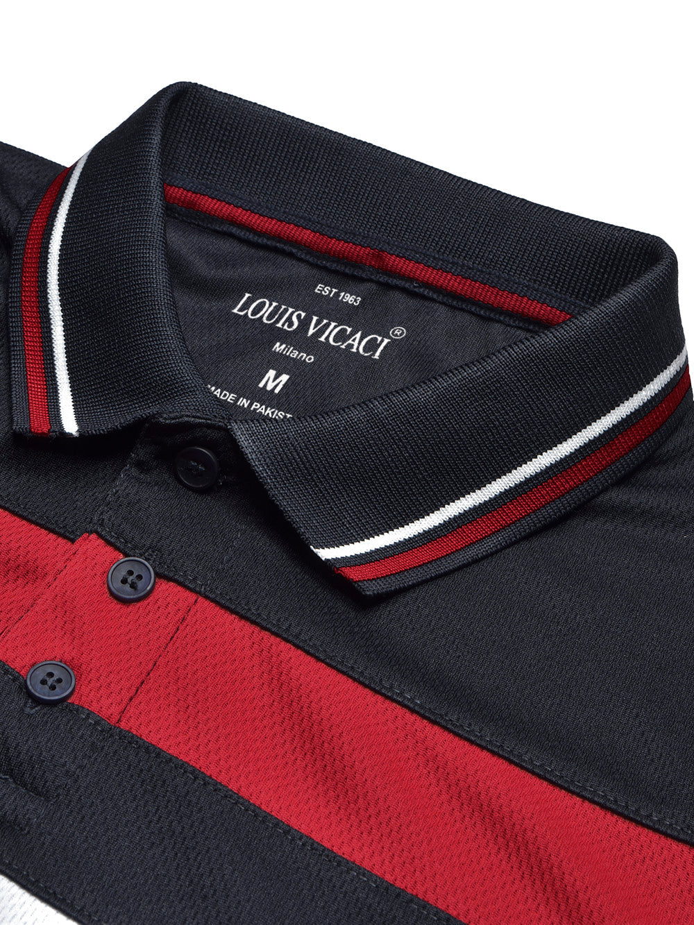 Summer Dry Fit Polo Shirt For Men-Black-BE1342/Rt026