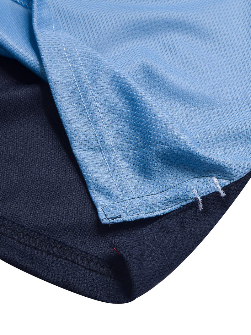Stylish Spandex Dry Polo Shirt For Men-Black-BE1342/Rt008