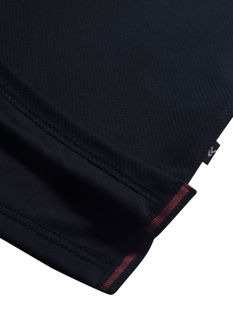 Stylish Spandex Dry Polo Shirt For Men-Black-BE1342/Rt003