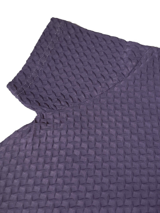 LV Summer Active Wear Polo Shirt For Men-Purple with Texture-BR13903