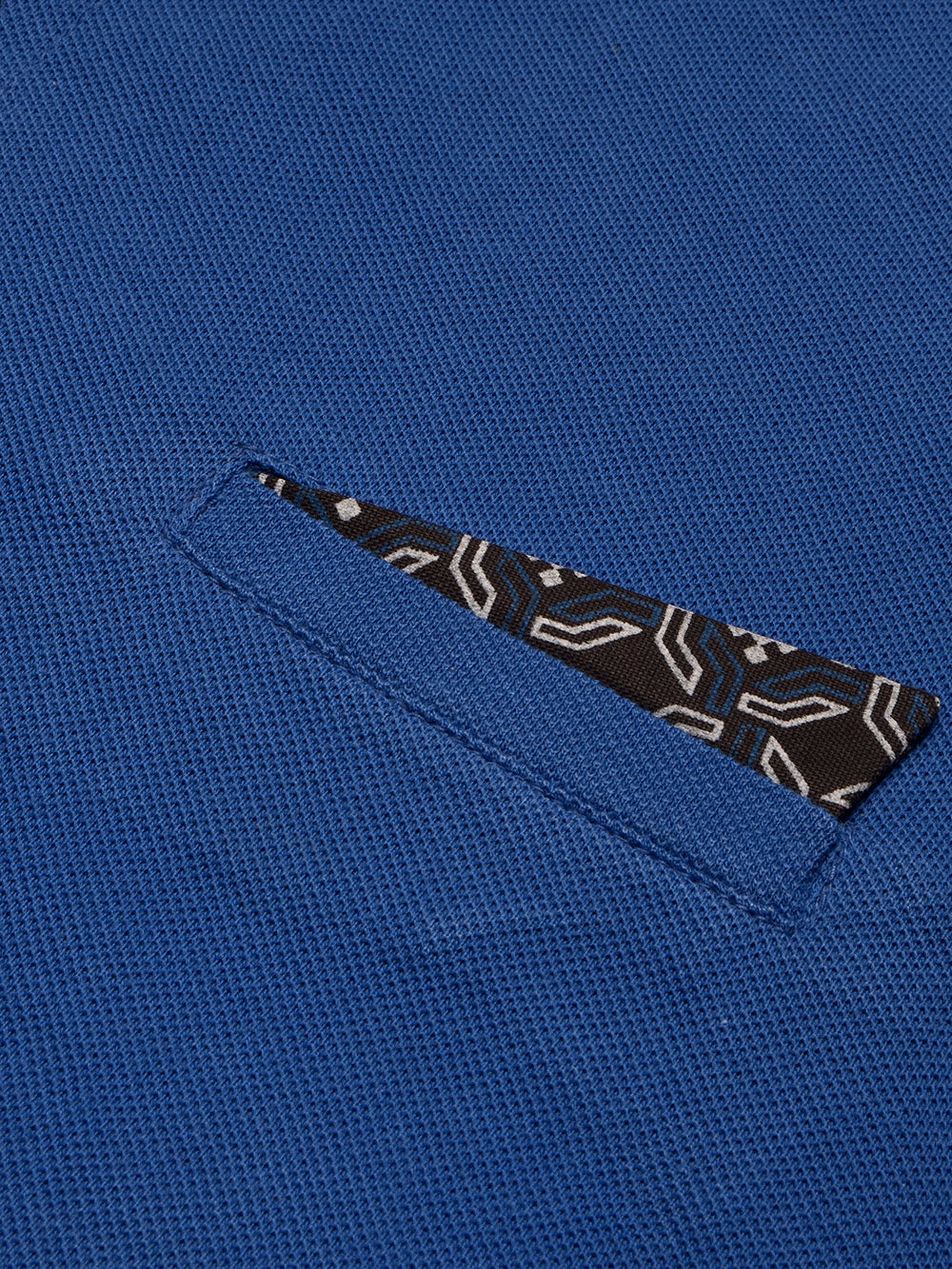 Summer Polo Shirt For Men-Blue & Navy-BR13046