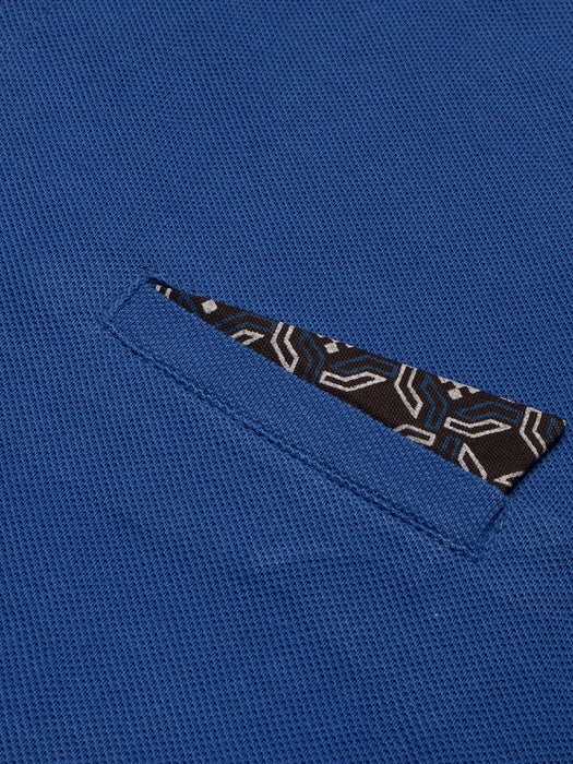 LV Summer Polo Shirt For Men-Blue & Navy-BR13046