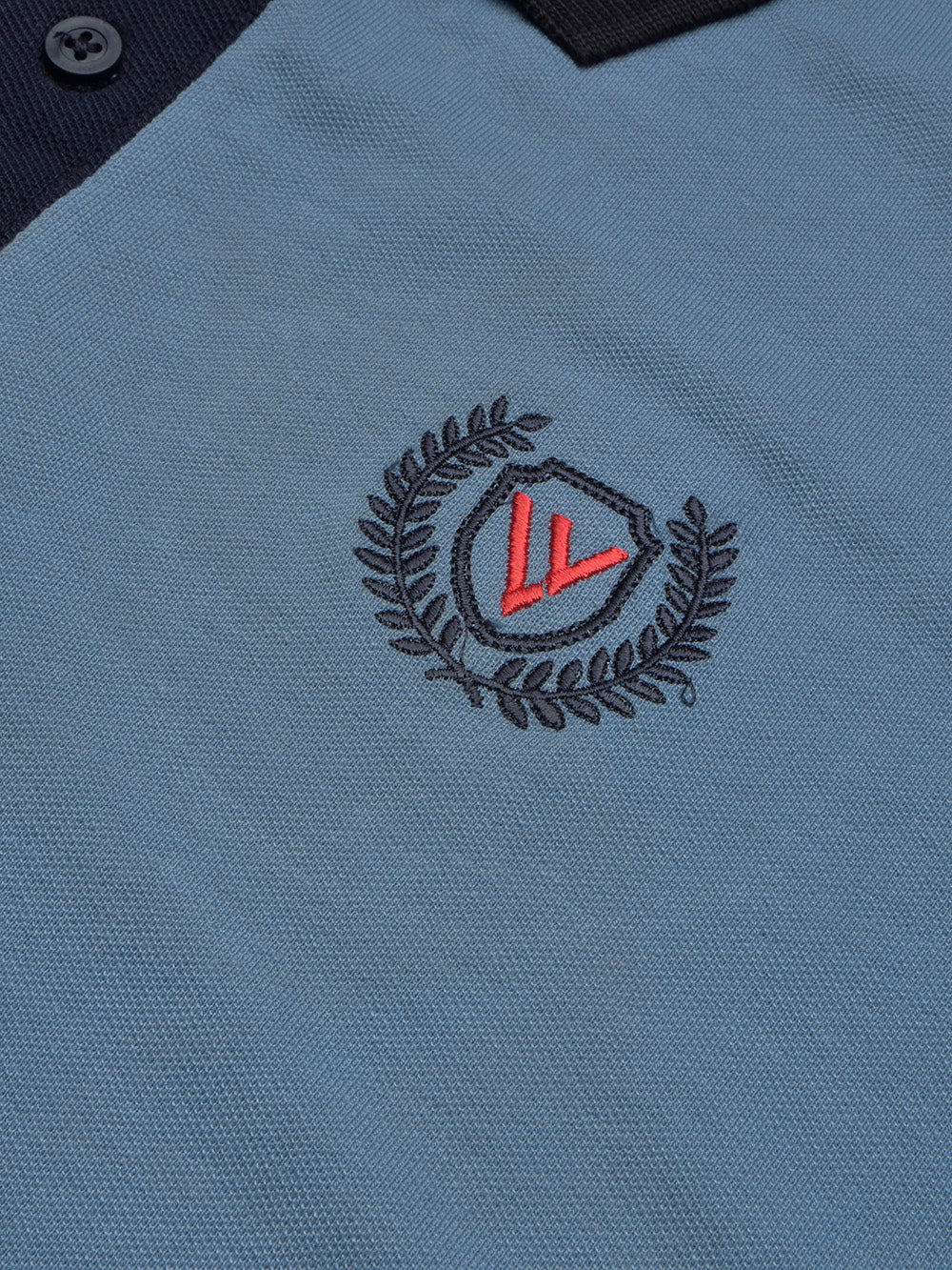 Summer Polo Shirt For Men-Bond Blue & Dark Navy-BR13088