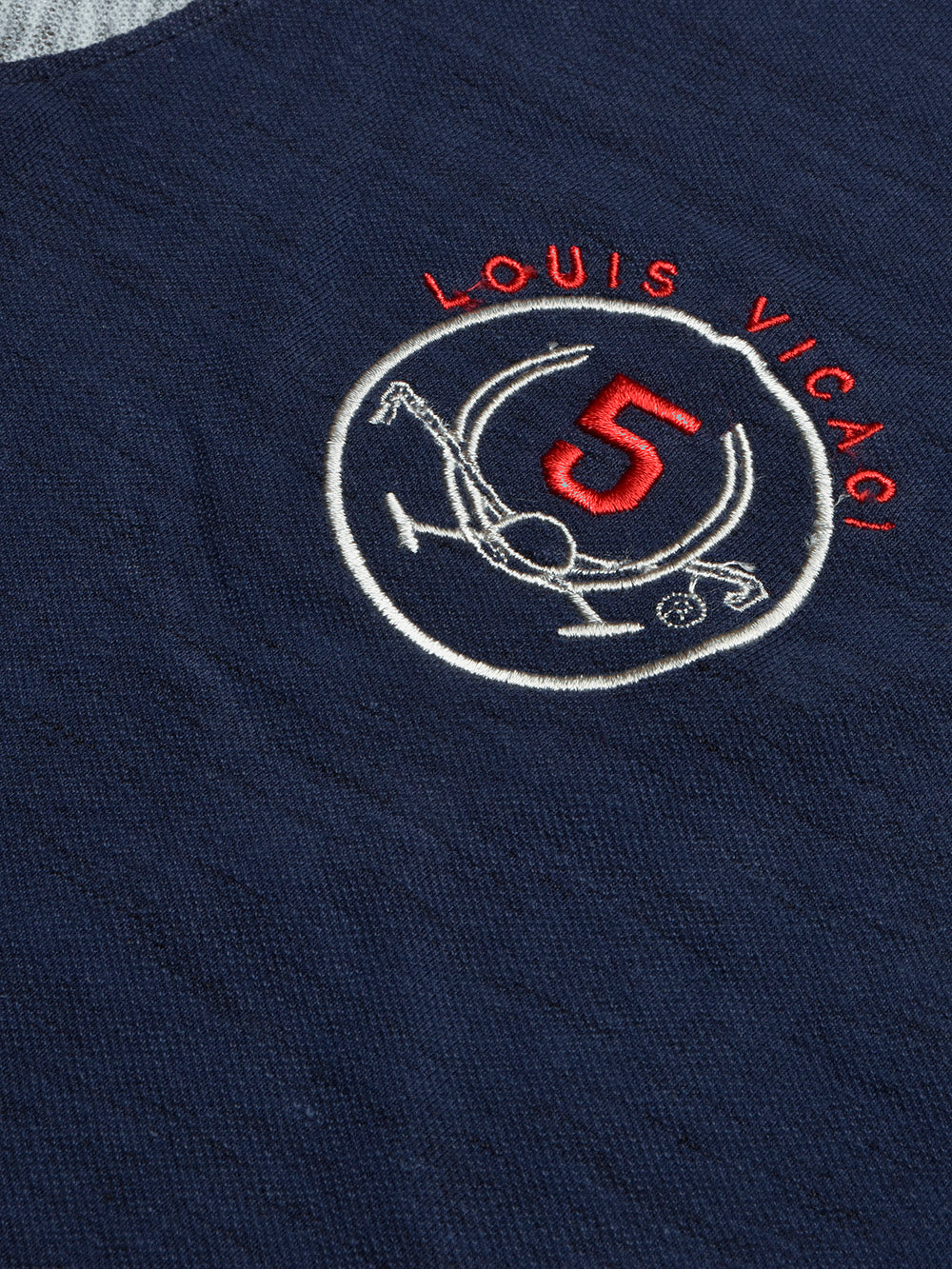 Summer Polo Shirt For Men-Dark Blue & Grey Melange-BR13112