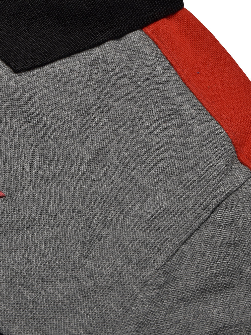 LV Summer Polo Shirt For Men-Grey Melange with Black-BE13038