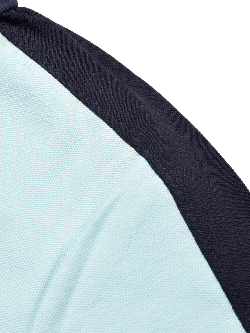 Summer Polo Shirt For Men-Light Cyan Green & White-BR13018